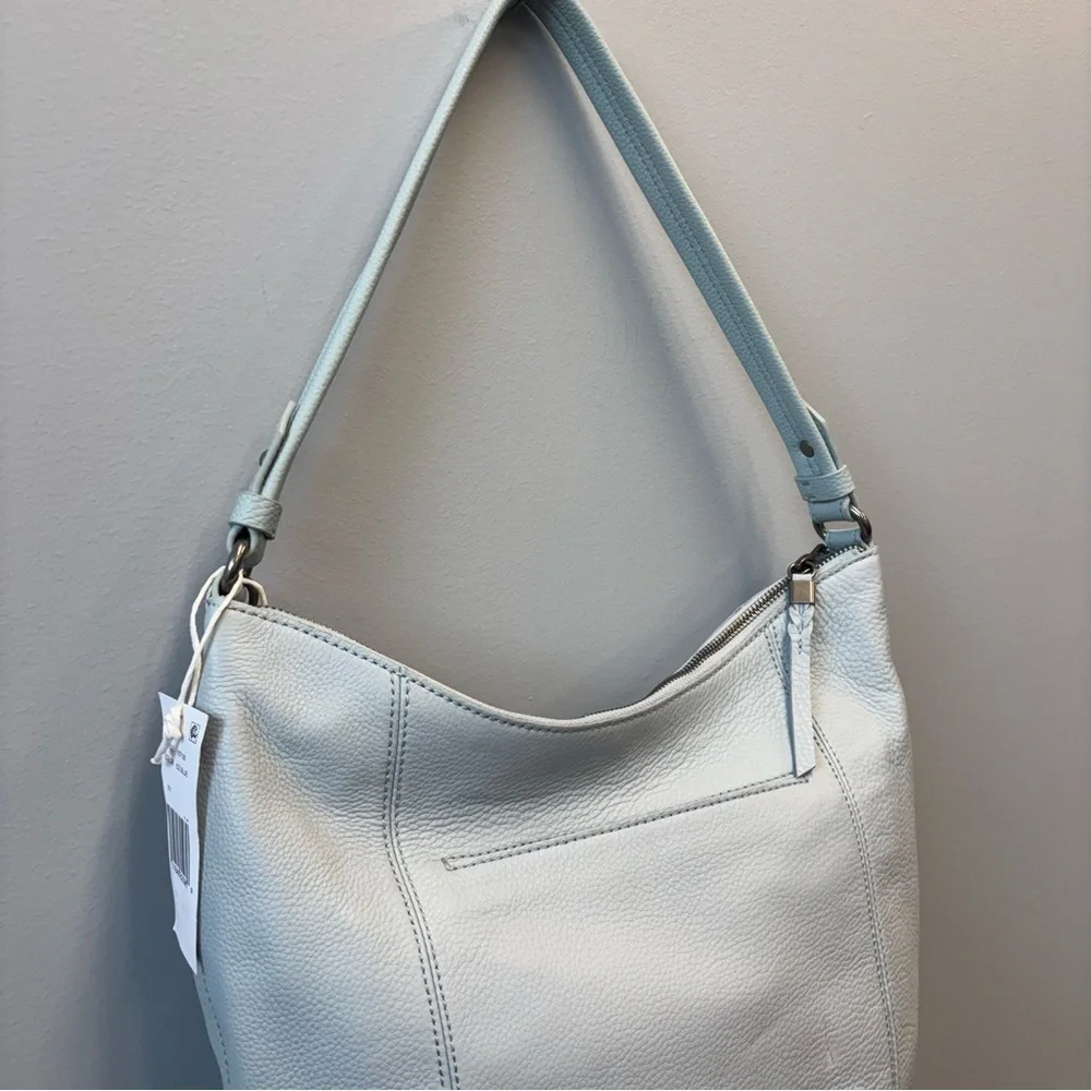 NWT The Sak Sequoia Leather hobo bag Purse (Flaw) Light Blue